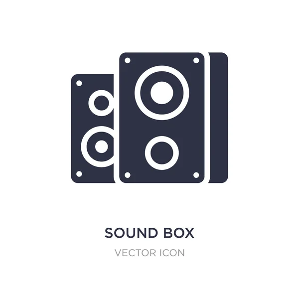 Sound box icon on white background. Simple element illustration — Stock Vector