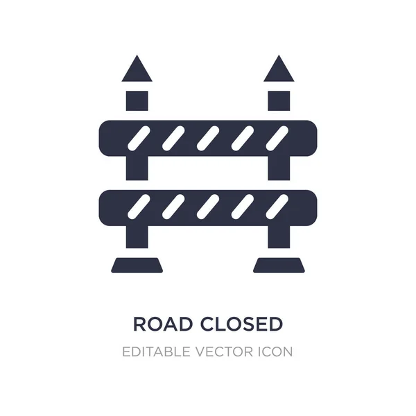 Straße geschlossen Symbol auf weißem Hintergrund. einfaches Element illustratio — Stockvektor