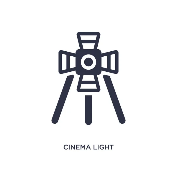 Κινηματογράφος εικόνα πηγή φωτός σε λευκό φόντο. Απλό στοιχείο άρρωστος — Διανυσματικό Αρχείο