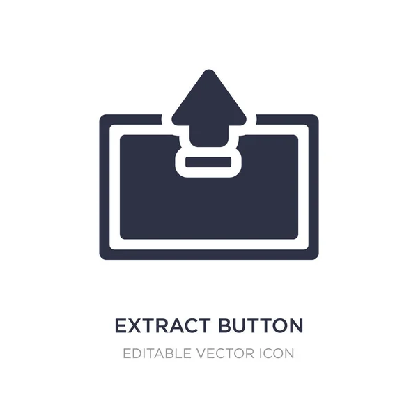 Extraer icono de botón sobre fondo blanco. Elemento simple illustra — Vector de stock