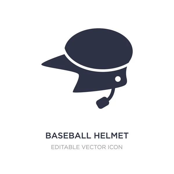 Baseballhelm-Symbol auf weißem Hintergrund. einfaches Element illustr — Stockvektor