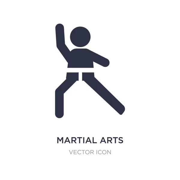 Икона боевых искусств на белом фоне. Простые иллюстрации элементов — стоковый вектор