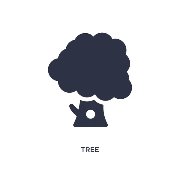 Baum-Symbol auf weißem Hintergrund. einfache Elementillustration aus — Stockvektor