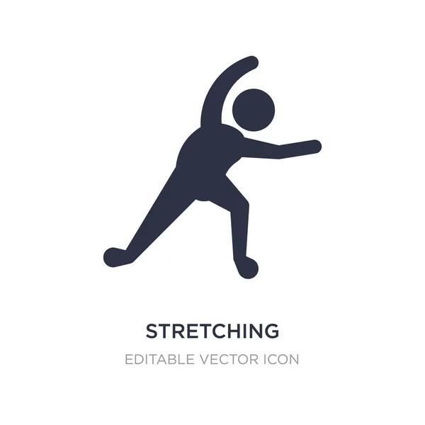 Stretching-Symbol auf weißem Hintergrund. einfache Elementillustration — Stockvektor