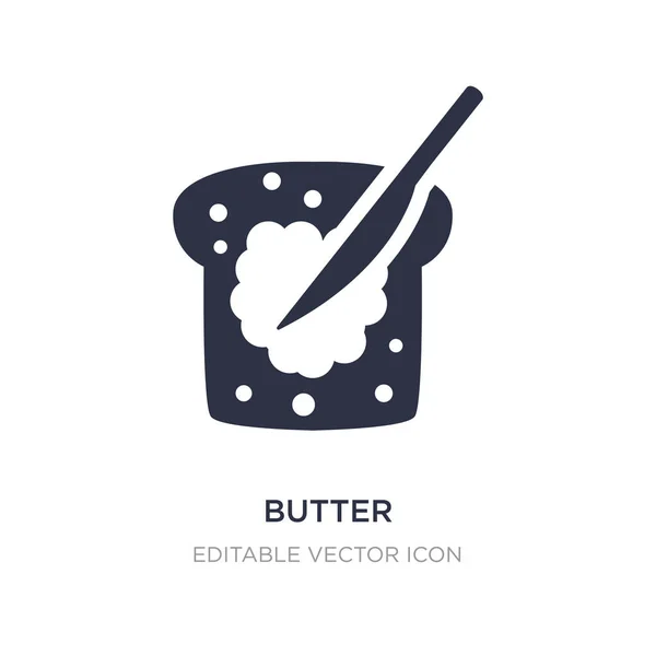 Butter-Symbol auf weißem Hintergrund. einfaches Element Illustration hin und her — Stockvektor