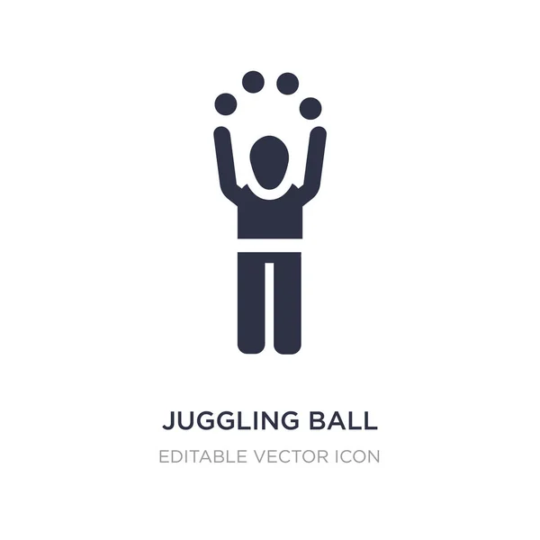 Jonglierball-Symbol auf weißem Hintergrund. einfaches Element veranschaulichen — Stockvektor