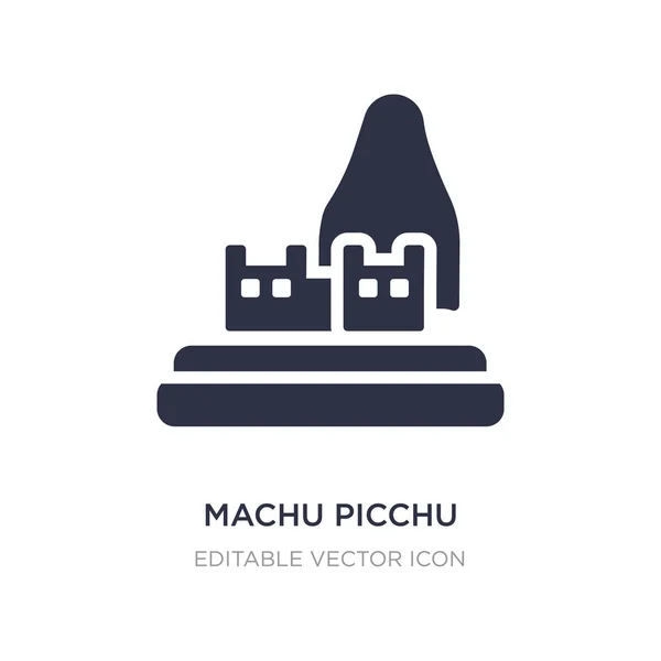 Machu picchu simgesi beyaz arka plan üzerinde. Basit öğe illustrati — Stok Vektör
