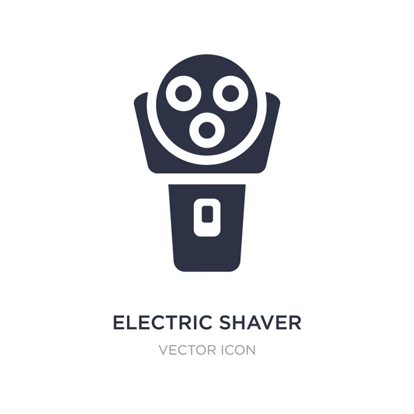 Ícone barbeador elétrico no fundo branco. Elemento simples illustr — Vetor de Stock