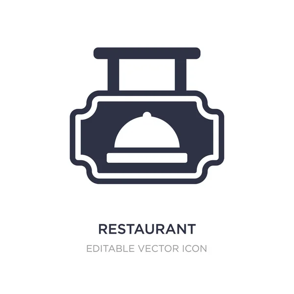 Restaurant icon on white background. Simple element illustration — Stock Vector