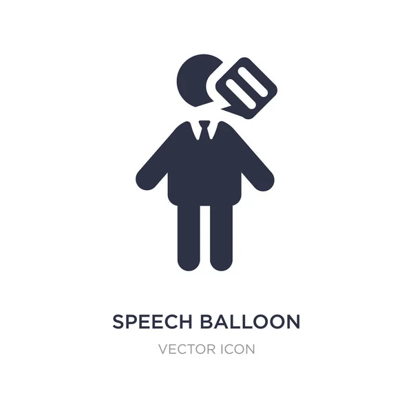 Sprechballon-Symbol auf weißem Hintergrund. einfaches Element illustriert — Stockvektor