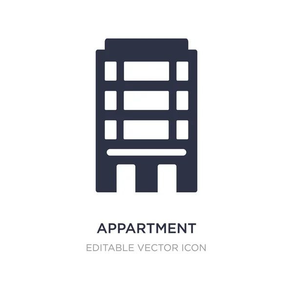 Appartment icon on white background. Simple element illustration — Stock Vector