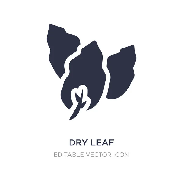 Dry leaf icon on white background. Simple element illustration f — Stock Vector