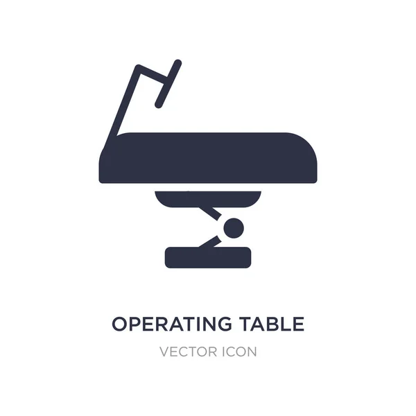 Icône de table d'opération sur fond blanc. Élément simple illustr — Image vectorielle