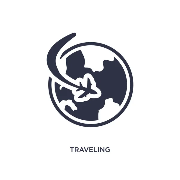 Icono de viaje sobre fondo blanco. Elemento simple ilustración — Vector de stock