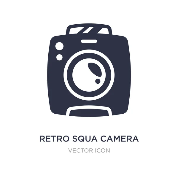 Retro Squa Kamera Symbol auf weißem Hintergrund. Einfaches Element — Stockvektor