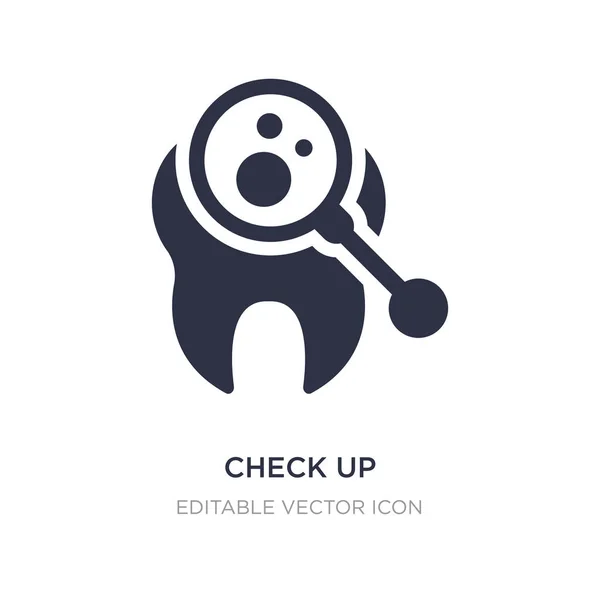 Ícone check-up no fundo branco. Ilustração do elemento simples f — Vetor de Stock