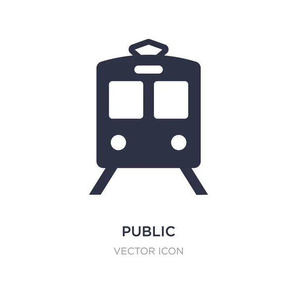 Symbol für öffentliche Verkehrsmittel auf weißem Hintergrund. einfaches Element i — Stockvektor