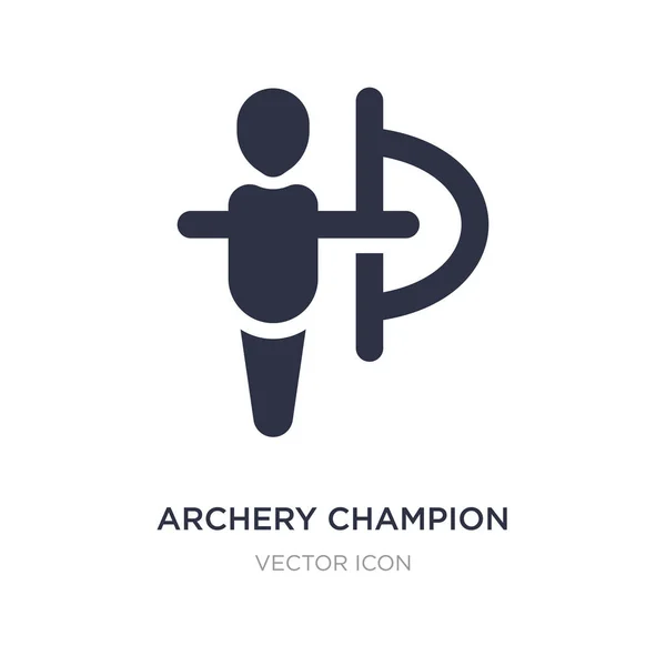 Archery champion icon on white background. Simple element illust — Stock Vector