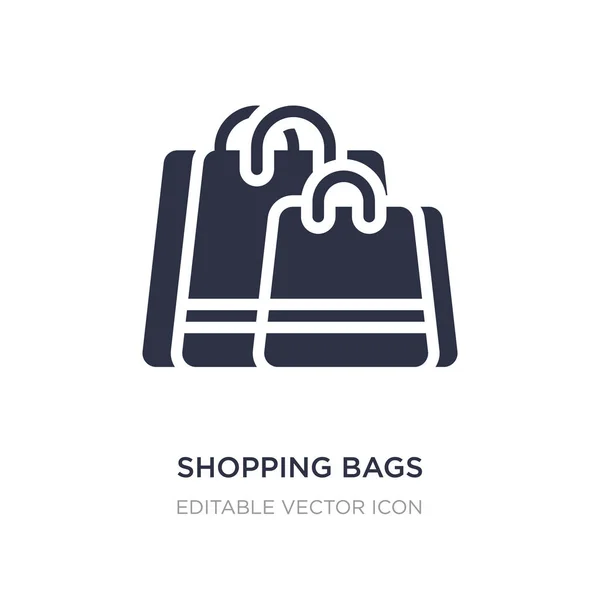Shopping bags icon on white background. Simple element illustrat — Stock Vector