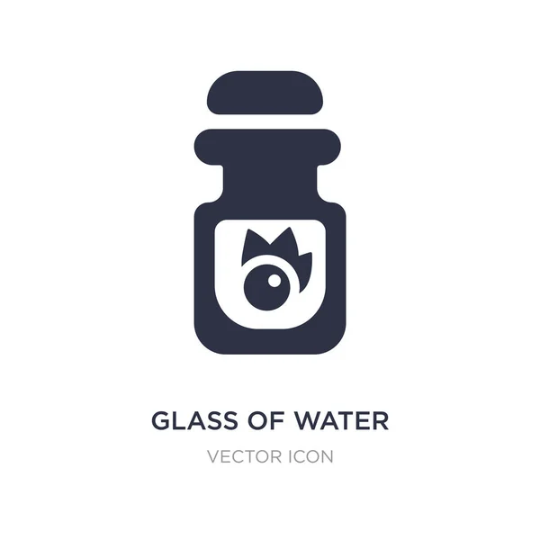 Glas Wasser Symbol auf weißem Hintergrund. einfaches Element illustriert — Stockvektor