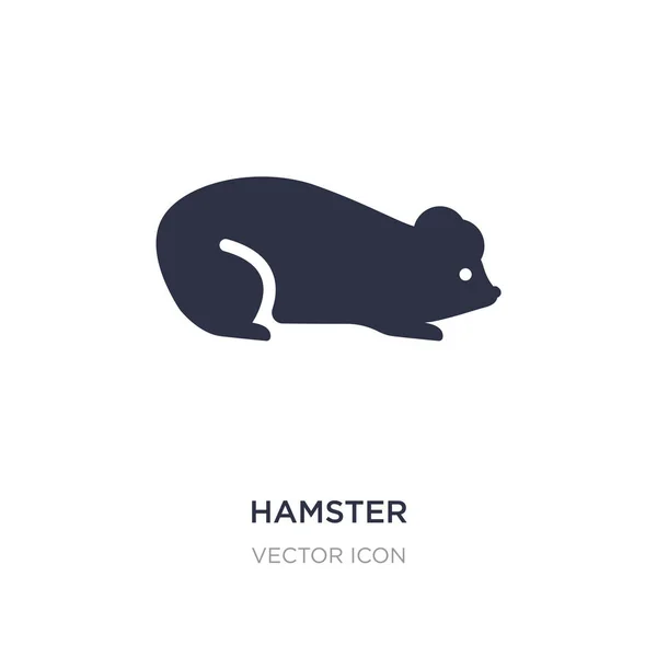 Hamstersymbol auf weißem Hintergrund. einfaches Element Illustration fr — Stockvektor