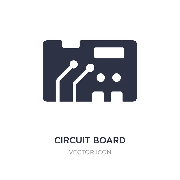 Icono de placa de circuito sobre fondo blanco. Elemento simple illustrat — Vector de stock