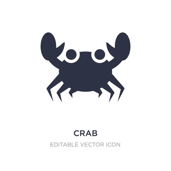 Icône de crabe sur fond blanc. Illustration d'élément simple de — Image vectorielle