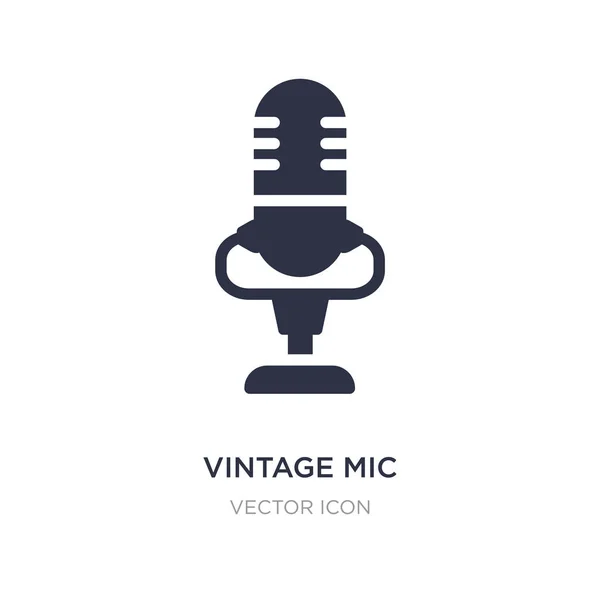 Icono de micrófono vintage sobre fondo blanco. Elemento simple ilustración — Vector de stock