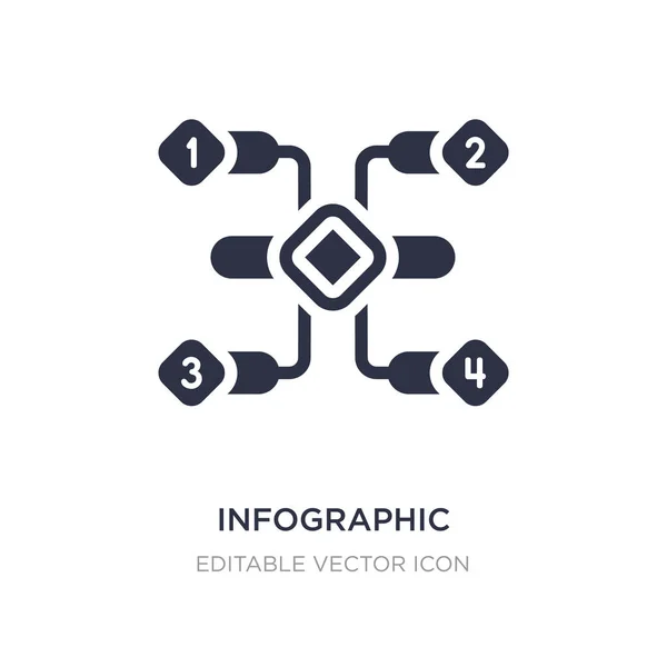 Icono de elementos infográficos sobre fondo blanco. Elemento simple il — Vector de stock