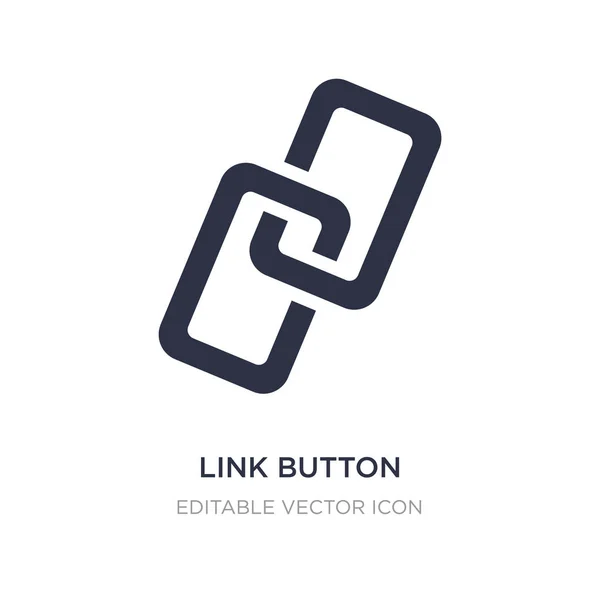 Ícone de botão de link no fundo branco. Elemento simples ilustratio — Vetor de Stock