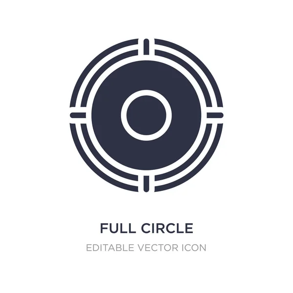 Icône cercle complet sur fond blanc. Illustration d'élément simple — Image vectorielle