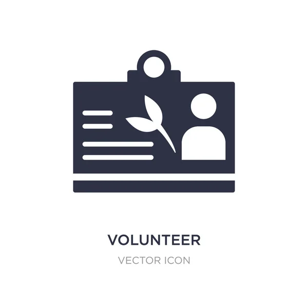 Freiwilliges Symbol auf weißem Hintergrund. einfache Elementillustration — Stockvektor
