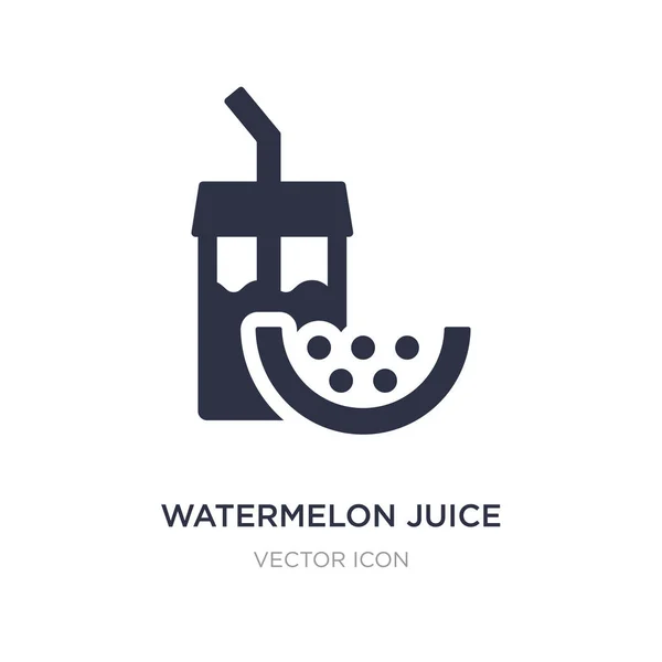 Icono de jugo de sandía sobre fondo blanco. Ilustración de elemento simple — Vector de stock