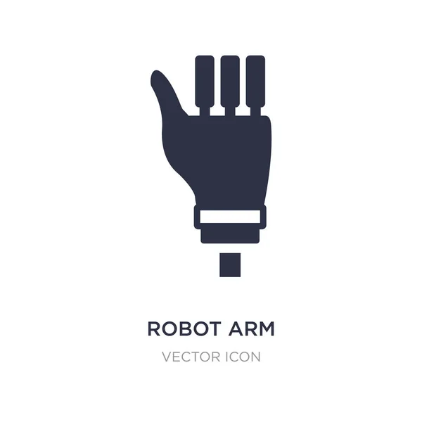 Icône bras robot sur fond blanc. Illustration d'élément simple — Image vectorielle