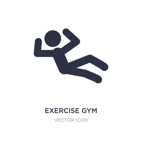 Icône gymnase exercice sur fond blanc. Élément simple illustrati — Image vectorielle