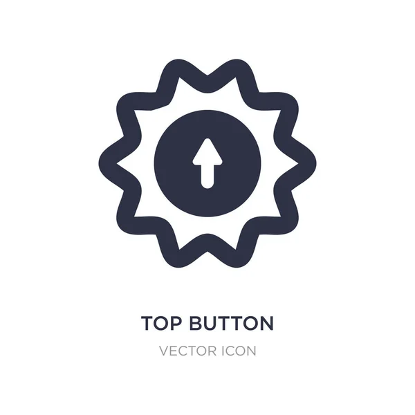 Górny przycisk ikona na białym tle. Prosty element ilustracja — Wektor stockowy