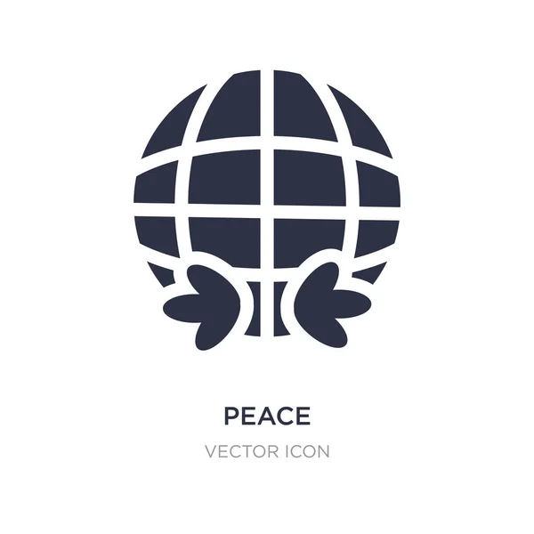 Ícone de paz no fundo branco. Ilustração do elemento simples de — Vetor de Stock