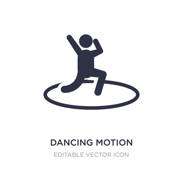 Tanzendes Motion Icon auf weißem Hintergrund. einfaches Element illustriert — Stockvektor