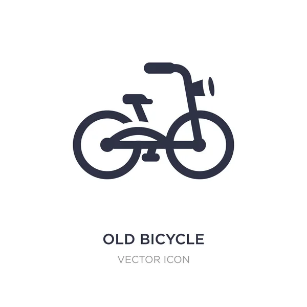 Old bicycle icon on white background. Simple element illustratio — Stock Vector