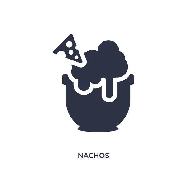 Nachos ikona na białym tle. Prosty element ilustracji FRO — Wektor stockowy