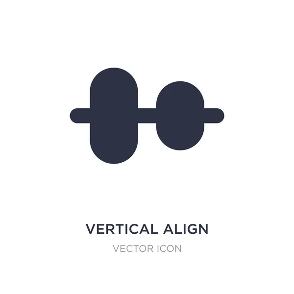 Vertical align icon on white background. Simple element illustra — Stock Vector