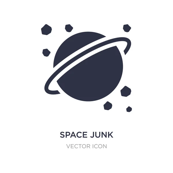 Espacio icono basura sobre fondo blanco. Elemento simple ilustración — Vector de stock