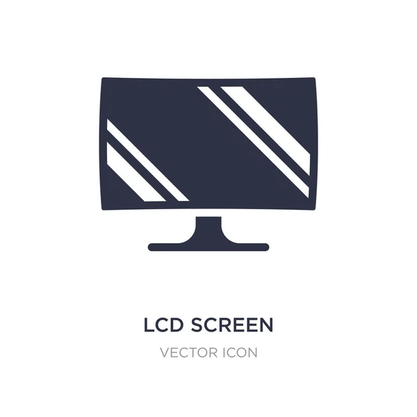 Lcd icône de l'écran sur fond blanc. Illustration d'élément simple — Image vectorielle