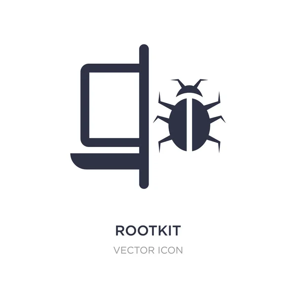 Ícone rootkit no fundo branco. Ilustração do elemento simples fr — Vetor de Stock