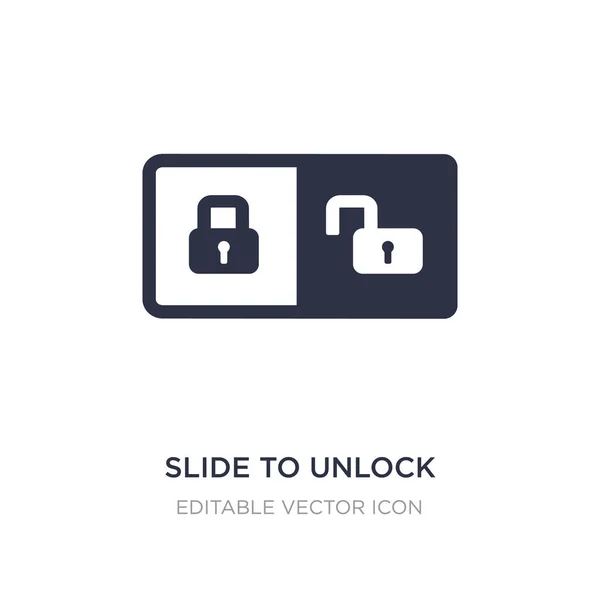 Slide to unlock icon on white basic. Простой элемент illustr — стоковый вектор