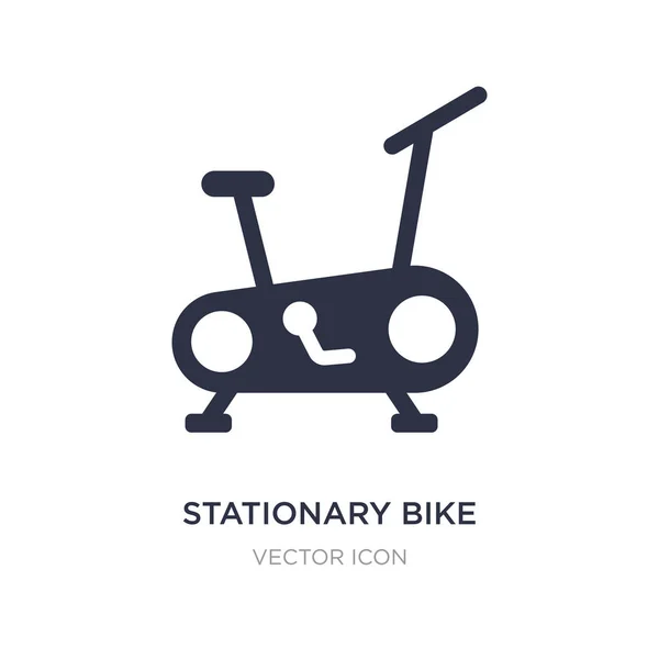 Ícone de bicicleta estacionária no fundo branco. Elemento simples illustr — Vetor de Stock