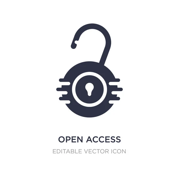 Open-Access-Symbol auf weißem Hintergrund. einfaches Element illustratio — Stockvektor