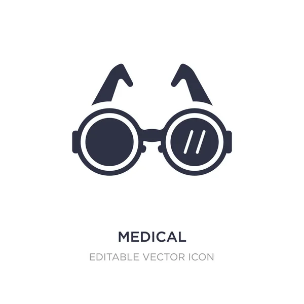 Medizinische runde Brille Symbol auf weißem Hintergrund. einfache elemen — Stockvektor