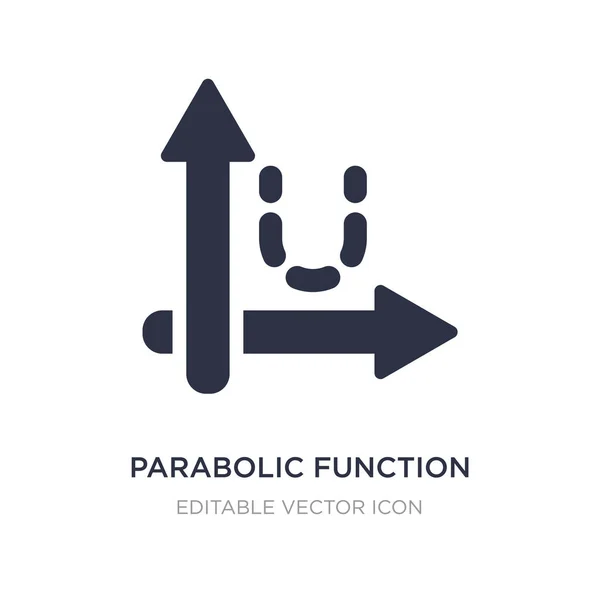 Иконка параболической функции на белом фоне. Простой элемент illu — стоковый вектор