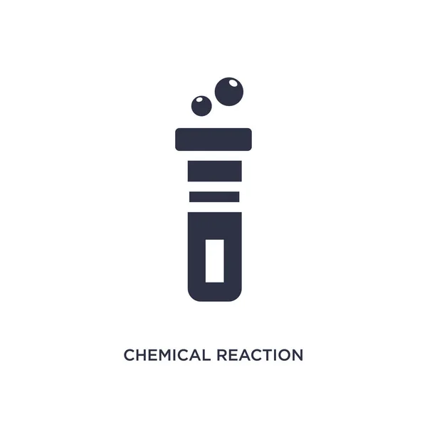 Reakcja chemiczna ikona na białym tle. Proste elementu ilus — Wektor stockowy
